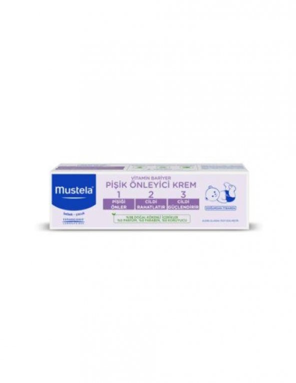 Mustela Vitamin Barrier Cream 1.2.3 Pişik Kremi 100 ml