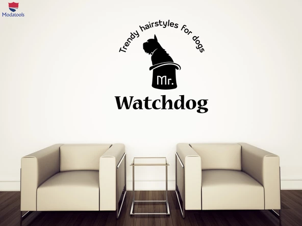 Duvar Cam Dekorasyon Sticker Kuaför Hayvanlar için Pet Köpek Kedi Bakım Logosu Benzersiz Hediyelik