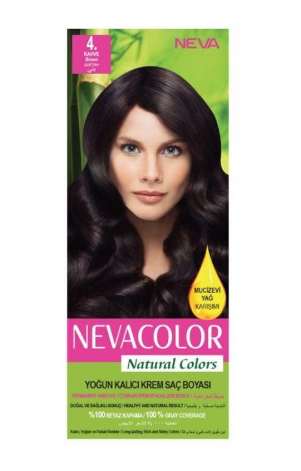 Neva Color Natural Saç Boyası Seti 4 Kahve
