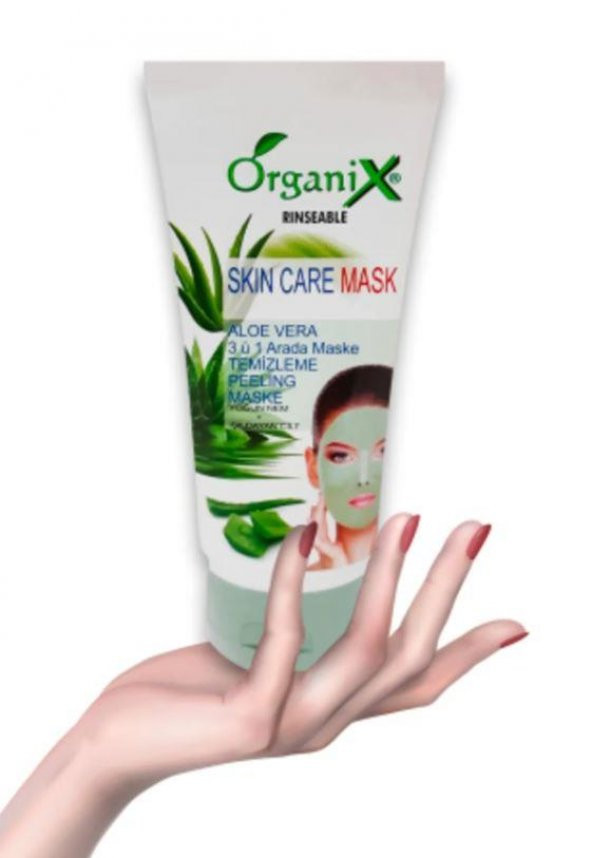 Organix Aloe Vera 3ü1 Arada Temizleme Peeling Maske 150 ml