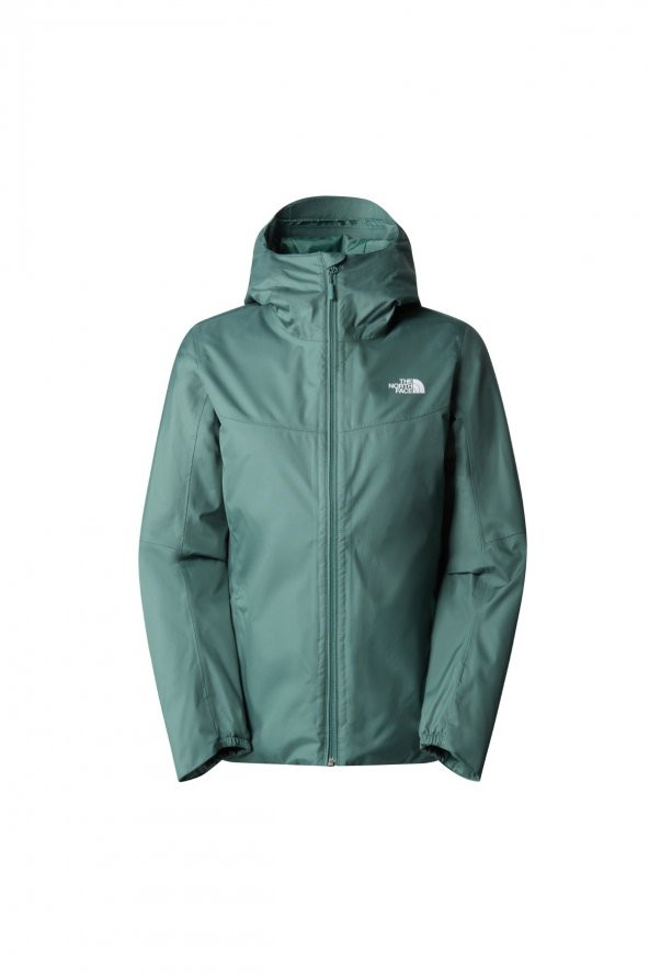 THE NORTH FACE Quest Insulated Kadın Yeşil Kapüşonlu Mont