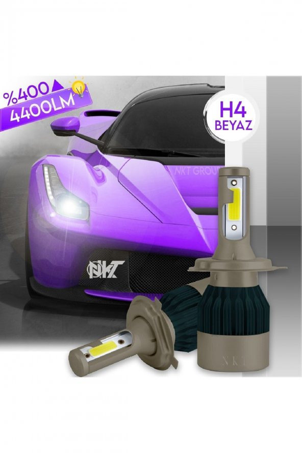 Dacıa Sandero 2008-2012 H4 Uzun Kısa Xenon Led Şimşek Etkili Beyaz