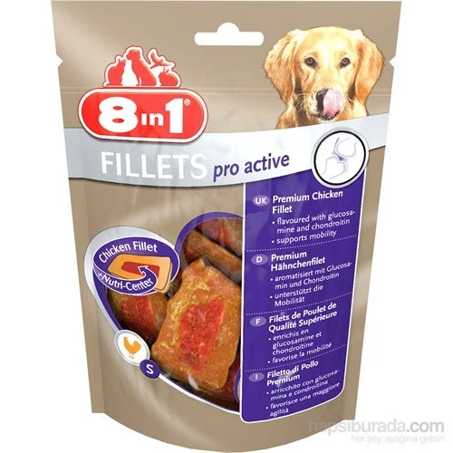 8 in 1 Pro Active Köpek Ödülü 80 gr. SKT:12/2025