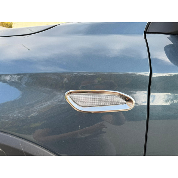 Fiat Egea Krom Sinyal Çerçevesi 2 Parça 2015 Üzeri Paslanmaz Çelik - Resim 3