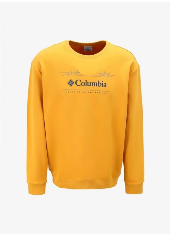 Columbia Csc M Nature And Back Crew Erkek Sarı Sweatshirt CS0329-756
