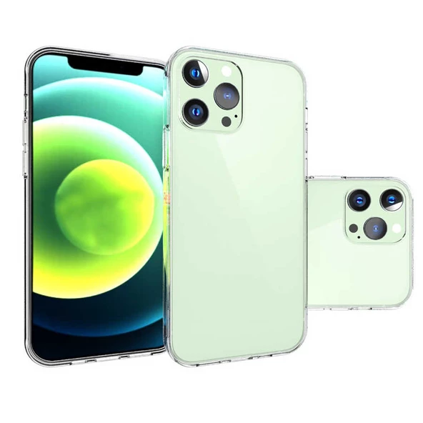 iPhone 15 Pro Kılıf Şeffaf İnce ve Esnek Süper Silikon Kılıf ürün görseli 1