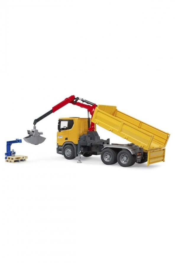 BRUDER SCANIA 560R VİNÇLİ ŞANTİYE KAMYONU 03551 - 4