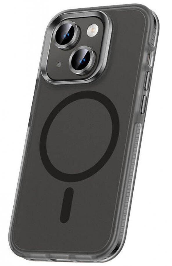 Apple iPhone 15 Plus Kılıf Airbagli Magsafe Wireless Şarj Lens Koruyuculu Klaptika Kapak - 2