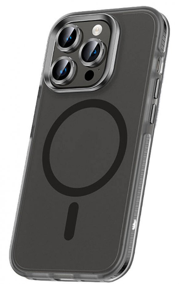 Apple iPhone 15 Pro Max Kılıf Airbag Magsafe Wireless Şarj Lens Koruyuculu Klaptika Kapak - 2