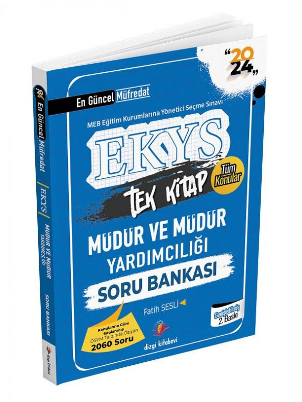 Dizgi Kitap 2024 Meb Ekys Müdür Ve Müdür Yardımcılığı Soru Bankası - Fatih Sesli Dizgi Kitap