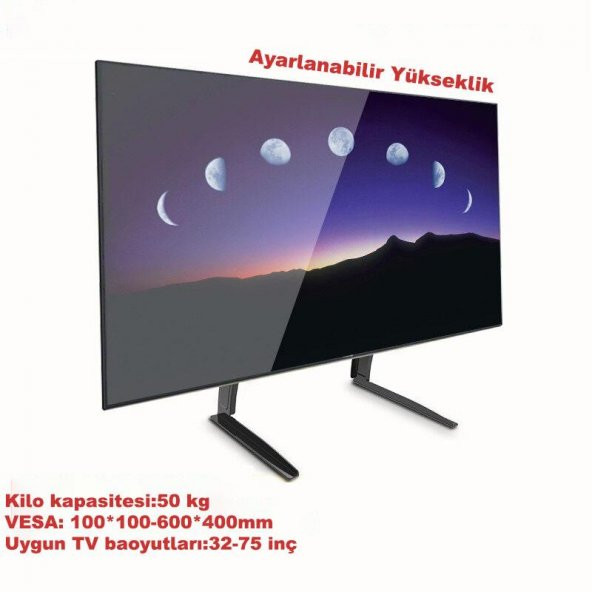 DailyTech 32-75 LCD LED Sabit Ekran Evrensel Masaüstü Tv Standı - 4