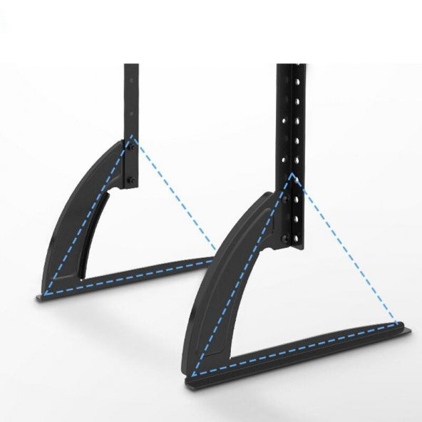 DailyTech 32-75 LCD LED Sabit Ekran Evrensel Masaüstü Tv Standı - 6