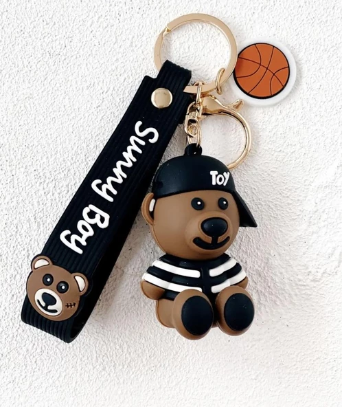 Sevimli Ayı Bear Silikon Anahtarlık Çanta Süsü