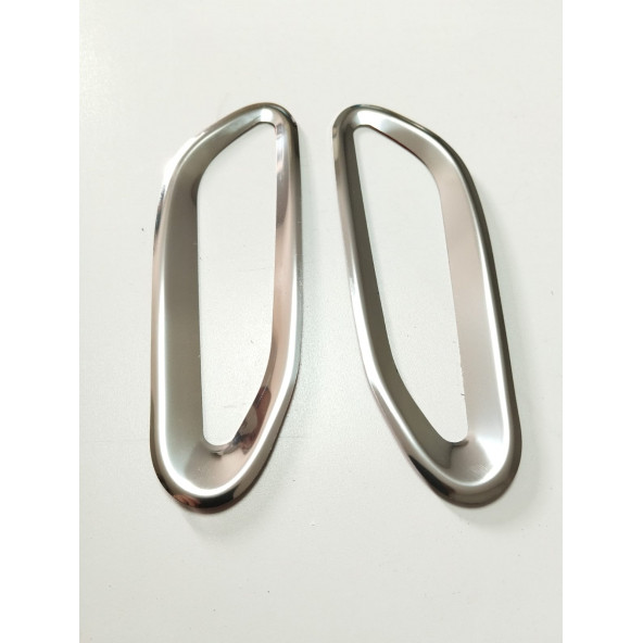 Fiat Egea Krom Sinyal Çerçevesi + Sis Çerçevesi 2015-2019 Paslanmaz Çelik - Resim 5