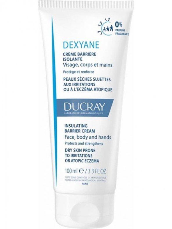 Ducray Dexyane Barrier Cream - Kuru Ciltler Için Nemlendirici Krem 100ML