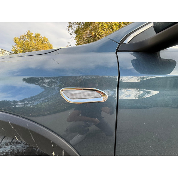 Fiat Egea Krom Sinyal Çerçevesi + Sis Çerçevesi 2020 Üzeri Paslanmaz Çelik - Resim 2