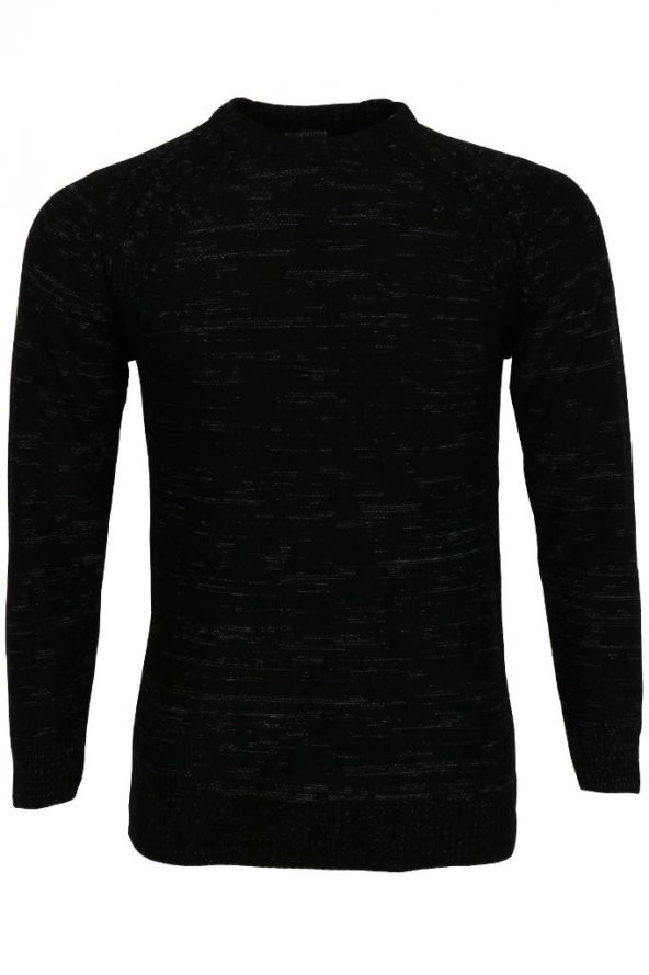 Erkek Kazak Sıfır Yaka Siyah RAR01115