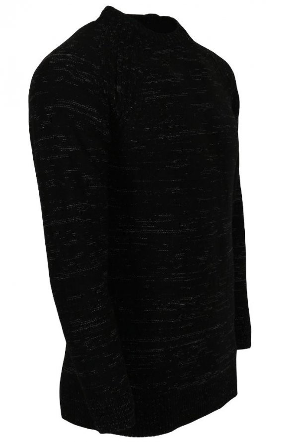 Erkek Kazak Sıfır Yaka Siyah RAR01115 - 2