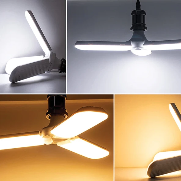 WONDEKS 36W ÜÇ YAPRAK PERVANE LED AMPUL BEYAZ - 3