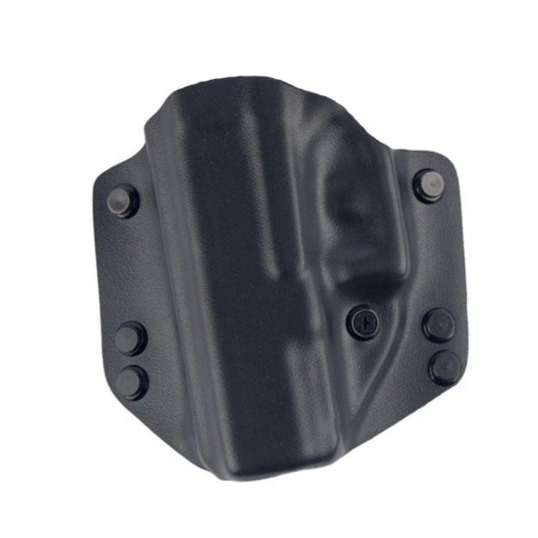 Glock 43X Kydex Tabanca Kılıfı Mat Görünümlü Dış Taşıma Kadifeli Sol El