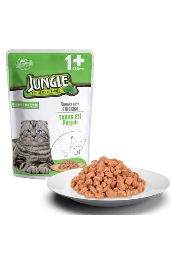 Pouch Jöleli Tavuk Etli Yaş Kedi Maması 100 gr x 24 Adet ürün görseli 1