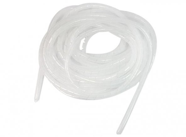 5 Metre Kablo Toplama Spirali Beyaz(6mm)