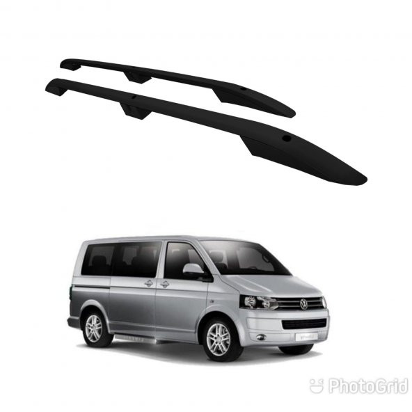 TRANSPORTER T5 T6 UZUN ŞASE TAVAN ÇİTASI SİYAH ürün görseli 1