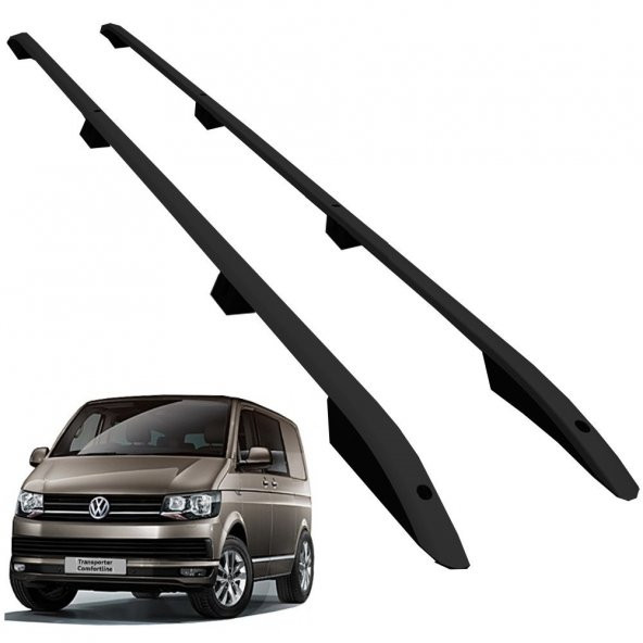 TRANSPORTER T5 T6 UZUN ŞASE TAVAN ÇİTASI SİYAH - Resim 5