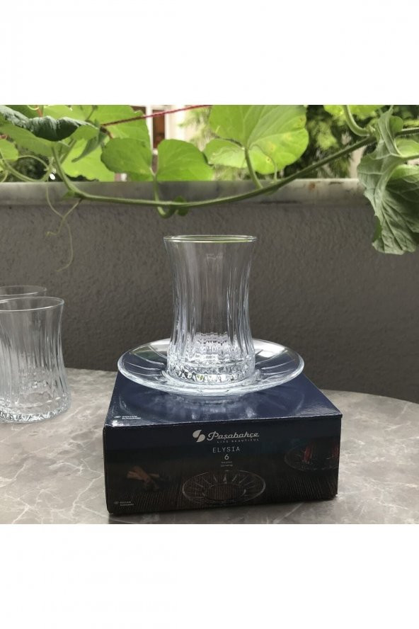 Paşabahçe elysia çay tabağı 6 lı çay tabak - çay bardağı altı - 5