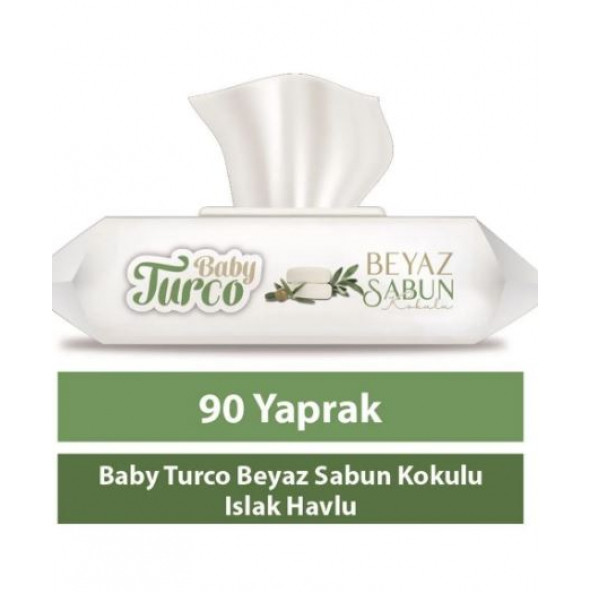 Baby Turco Beyaz Sabun Kokulu Islak Bebek Havlusu (1 x 90 Adet)