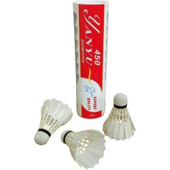 Avessa Profesyonel Kaz Tüyü Badminton Topu 6'Lı 450-PVC