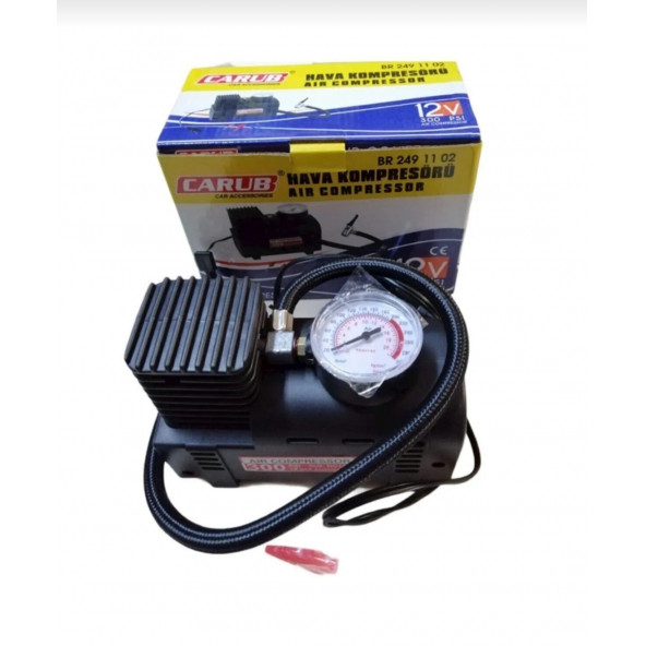 Araç Çakmaklık Girişli Hava Kompresörü 12V 300 Psi Lastik Şişirici Pompa