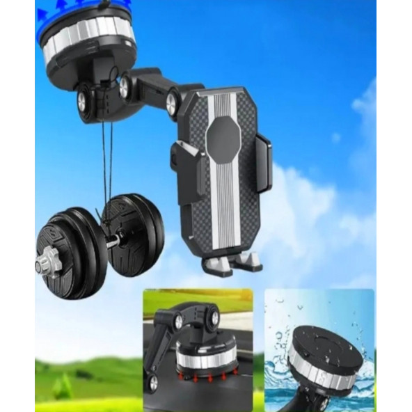 Orj-carub-vantuslu Akrobat Telefon Tutucu Kalın Vantuslu 360 Derece - Ayarlanabilir Gövdeli A Plus - 2