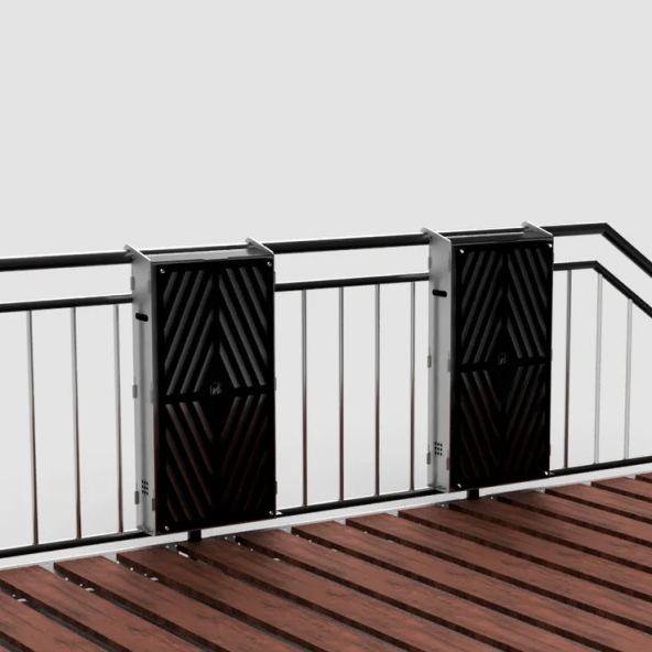 Portatif Balkon Odun Sobası Isıtma ve Ateş Çukuru Isı Temas Korum - 8