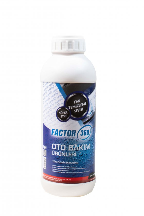 Factor360 Far Temizleme Sıvısı 1 Litre