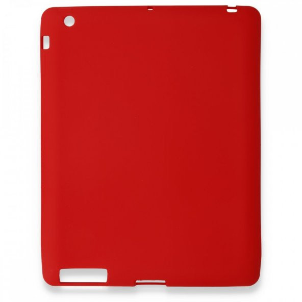 İpad 2 9.7 Kılıf Evo Tablet Silikon  Kırmızı