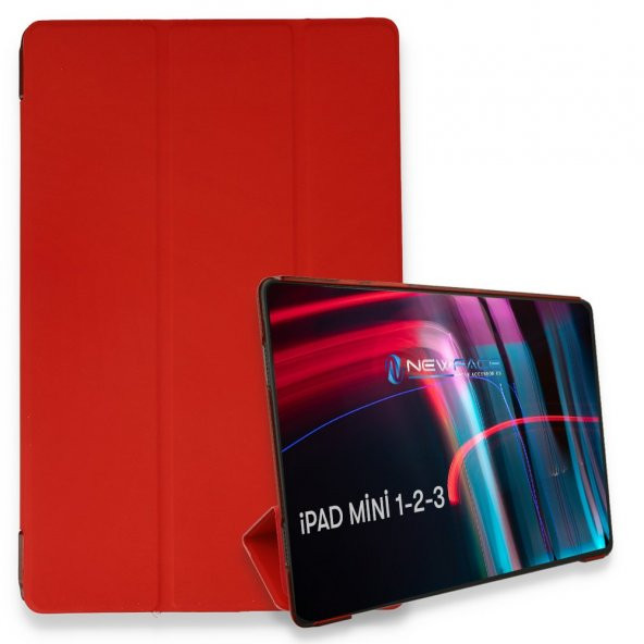 İpad Mini 3 Kılıf Tablet Smart Kılıf  Kırmızı
