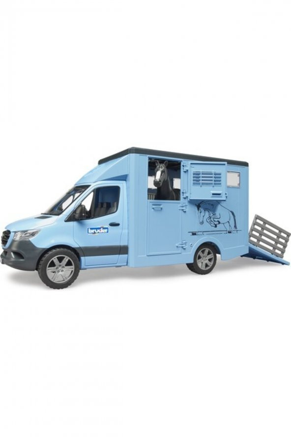 BRUDER MERCEDES AT NAKİL ARACI 02674 - Resim 4