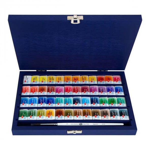 St. Petersburg White Nights Extra-Fine Tam Tablet Sulu Boya 2.5 ml Lacivert Kutu 48’li Set - Resim 2