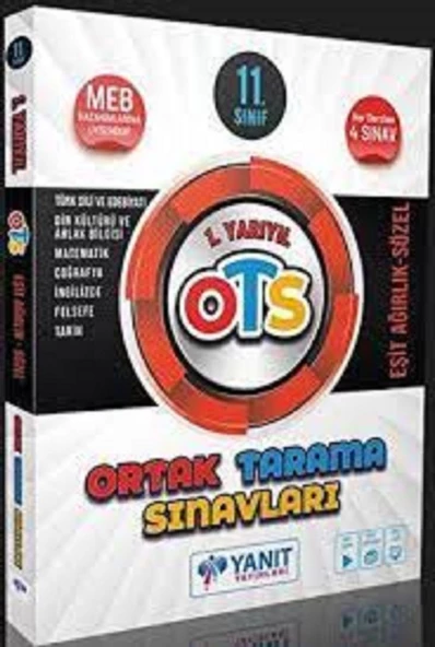 Yanıt Yayınları 11. Sınıf 1. Yarıyıl Ortak Tarama Sınavları Eşit Ağırlık Sözel