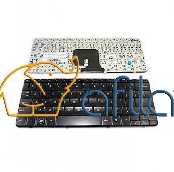 Hp Pavilion DV2-1000 DV2-1100 DV2-1200 Notebook Klavye Siyah İNG  505999-001 ürün görseli 1