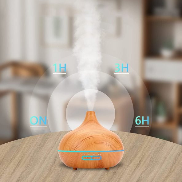 Robeve Büyük 550 Ml Hava Nemlendirici Makinesi Koyu Kahverengi - 4