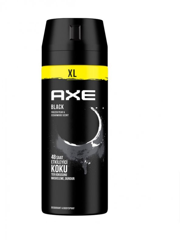 Axe Erkek Sprey Deodorant Black Xl 48 Saat Etkileyici Koku 200 Ml