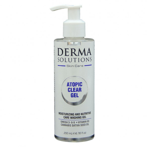 Derma Solutions Atopic Face Body Clear Gel - Yüz ve Vücut Yıkama Bakım Jeli 200 ml - 2