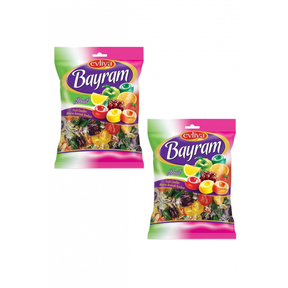Evliya Meyveli Bonbon Bayram Şekeri 500 g. x 2