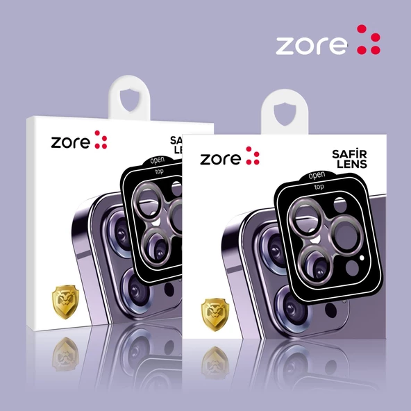 Apple iPhone 15 Pro Max Zore CL-11 Safir Kamera Lens Koruyucu - 9