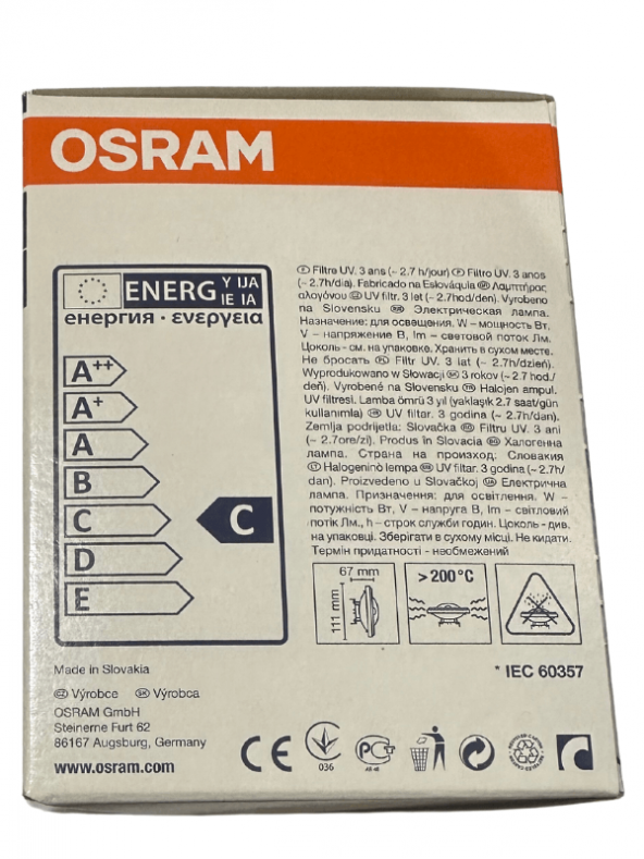 Osram Halogen Alu 3050K (Sarı Işık) 100W 12V G53 Duylu Halospot - Resim 5