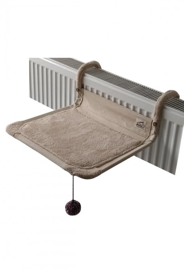 Kısa Boylu Kaloriferler Için Comfort Kedi Kalorifer Yatağı (Kapuçino) - 2
