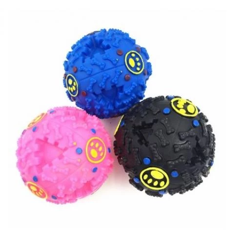 7 Cm Sesli Mama Hazneli Ve Ödül Maması Köpek Oyun Topu Oyuncağı - 12