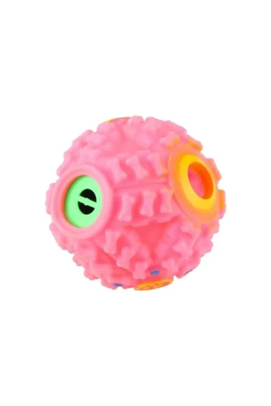 7 Cm Sesli Mama Hazneli Ve Ödül Maması Köpek Oyun Topu Oyuncağı - 2